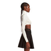 White Crinoline Cardigan - Women's knitwear | PLP | dAgency