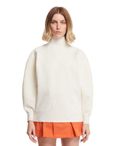White Wool Sweater - Women's knitwear | PLP | dAgency
