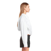 White Wrapped Shirt - ALEXANDER WANG WOMEN | PLP | dAgency