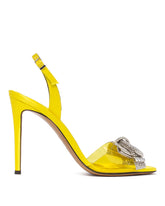 Yellow Bow Crystal Sandals - ALEXANDRE VAUTHIER WOMEN | PLP | dAgency