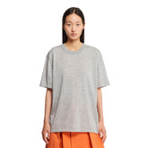 Gray Wool and Silk T-Shirt - Women's t-shirts | PLP | dAgency