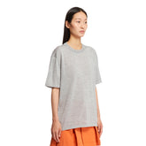 Gray Wool and Silk T-Shirt | PDP | dAgency