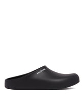 Black Slip-On Slide Sandals | BALENCIAGA | dAgency