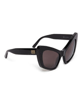 Black Monaco Cat Sunglasses - BALENCIAGA | PLP | dAgency