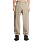 Gray Cotton Casual Pants - BOTTEGA VENETA | PLP | dAgency