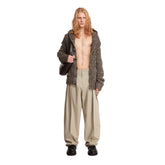 Gray Cotton Pleated Pants - Bottega Veneta men | PLP | dAgency