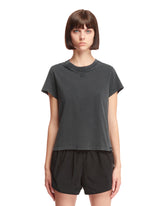 Gray Cotton T-Shirt - COURREGES WOMEN | PLP | dAgency