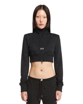 Black Cropped Jacket - Women's sweatshirts | PLP | dAgency