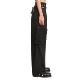 Black Belt Bag Blouson Pants - DION LEE WOMEN | PLP | dAgency