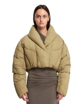 Beige Cropped Down Jacket - GIFT GUIDE FOR HER | PLP | dAgency
