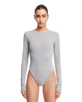 Grey Long Sleeves Bodysuit - Women's tops | PLP | dAgency