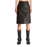 Black Leather Skirt - Fendi women | PLP | dAgency