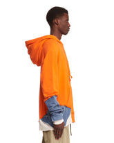 Orange Cotton Hoodie | PDP | dAgency