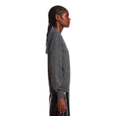 Gray Embroidered Wool Sweater - MAISON MARGIELA WOMEN | PLP | dAgency