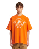 Orange Macro Logo T-Shirt - Moncler Genius Men | PLP | dAgency