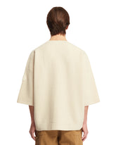 White Short Sleeve Sweater | PDP | dAgency