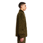 Green Teddy Zip-Up Sweatshirt - Men's knitwear | PLP | dAgency