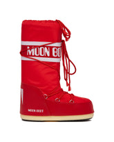 Red Icon Nylon Boots - MOON BOOT WOMEN | PLP | dAgency