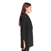 Black Slitted Sleeve Jacket - MUGLER WOMEN | PLP | dAgency