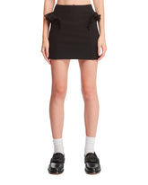 Black Ruched Mini Skirt - NENSI DOJAKA WOMEN | PLP | dAgency
