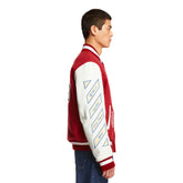 Red Varsity Jacket - OFF-WHITE MEN | PLP | dAgency