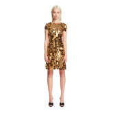 Golden Sequin Mini Dress - PACO RABANNE WOMEN | PLP | dAgency