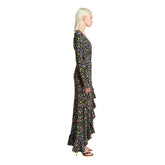 Black Floral Maxi Dress - PACO RABANNE WOMEN | PLP | dAgency