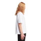 White Cotton Logo T-Shirt - PALM ANGELS MEN | PLP | dAgency