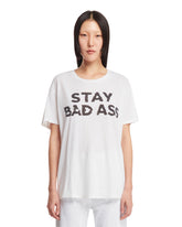 Ecru Stay Badass T-Shirt - R13 WOMEN | PLP | dAgency