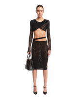 Black Loona Knitted Crop Top - SALE WOMEN CLOTHING | PLP | dAgency