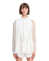 White Semi-Sheer Shirt - Women's shirts | PLP | dAgency