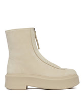 Beige Zipped Ankle Boots - GIFT GUIDE FOR HER | PLP | dAgency