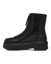Black Zipped Ankle Boots | PDP | dAgency