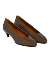 Brown New Almond Pumps - THE ROW | PLP | dAgency