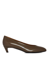 Brown New Almond Pumps - THE ROW | PLP | dAgency