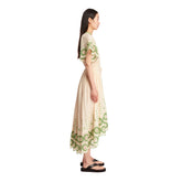 Beige Raie Embroidered Dress - ZIMMERMANN WOMEN | PLP | dAgency
