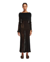 Black Open Knit Dress - ACNE STUDIOS WOMEN | PLP | dAgency