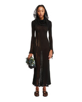 Black Open Knit Dress - ACNE STUDIOS WOMEN | PLP | dAgency