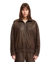 Brown Leather Jacket - ACNE STUDIOS WOMEN | PLP | dAgency