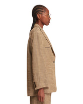 Brown Single-Breasted Jacket | PDP | dAgency