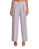 Lilac Elastic Back Trousers - Women's trousers | PLP | dAgency