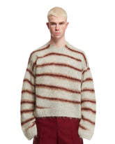 Gray and Bordeaux Mohair Sweater - ACNE STUDIOS | PLP | dAgency