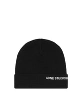 Black Logoed Beanie - Acne studios men | PLP | dAgency