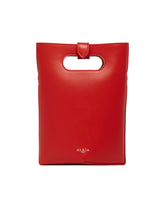 Red Folded Small Tote | PDP | dAgency