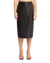 Black Leather Tube Skirt - ALAIA | PLP | dAgency