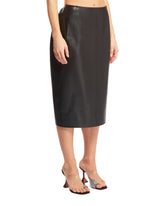 Black Leather Tube Skirt | PDP | dAgency