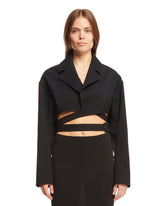 Black Wrap-Around Jacket - Women's jackets | PLP | dAgency