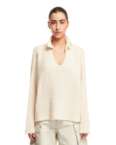 White Bright Hues Polo Sweater | PDP | dAgency