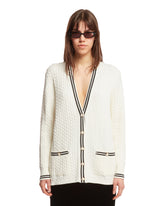 White Cable Knit Cardigan | ALESSANDRA RICH | All | dAgency