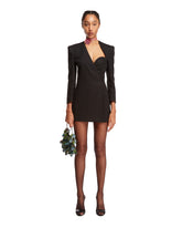 Asymmetric Black Mini Dress - ALESSANDRO VIGILANTE WOMEN | PLP | dAgency